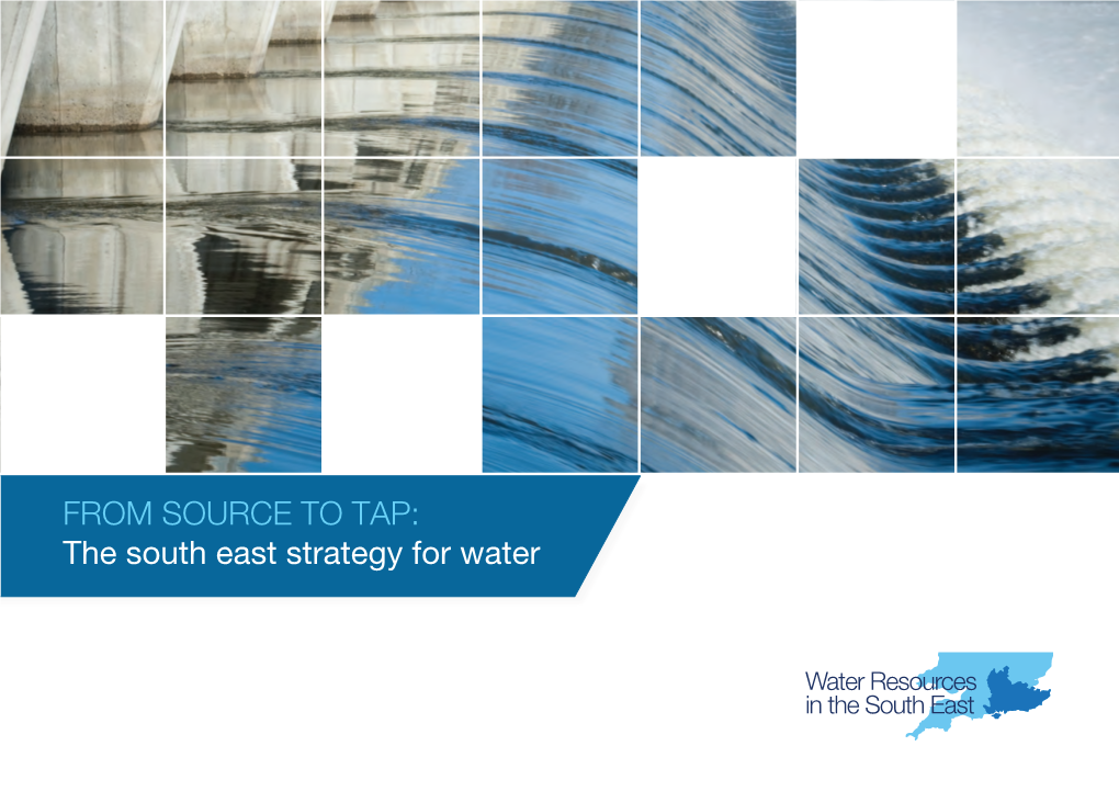 FROM SOURCE to TAP: the South East Strategy for Water Page 3 from SOURCE to TAP: the South East Strategy for Water