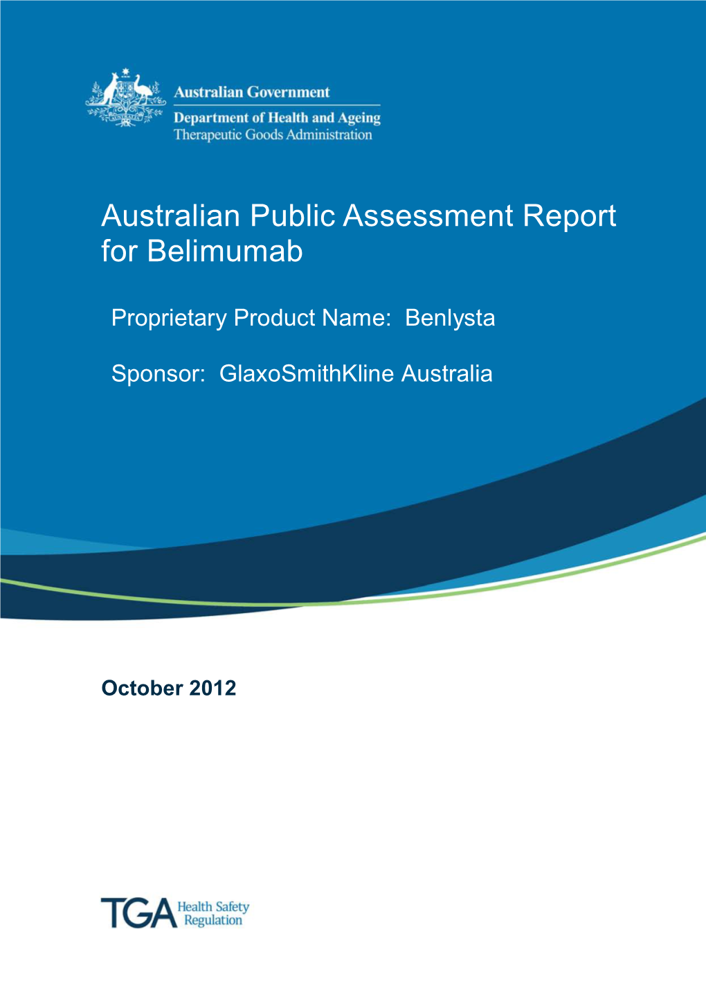 Australian Public Assessment Report for Belimumab