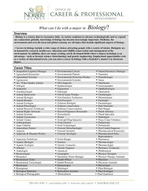What Can I Do with a Major in Biology? Overview - Biology Is a Science That We Encounter Daily