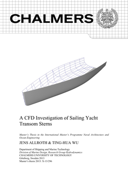 A CFD Investigation of Sailing Yacht Transom Sterns