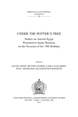 Under the Potter's Tree
