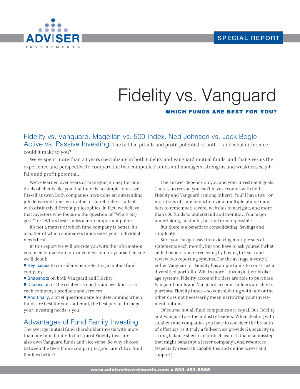 Fidelity Vs. Vanguard WHICH FUNDS ARE BEST for YOU?