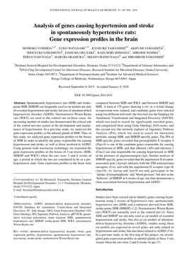 Gene Expression Profiles in the Brain
