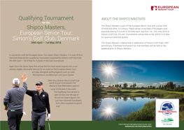 Qualifying Tournament Shipco Masters, European Senior Tour