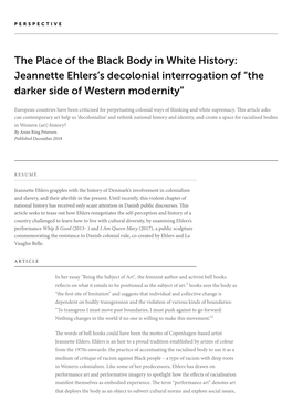 Jeannette Ehlers's Decolonial Interrogation Of