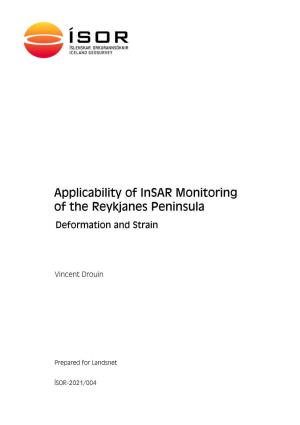 Applicability of Insar Monitoring of the Reykjanes Peninsula Deformation and Strain