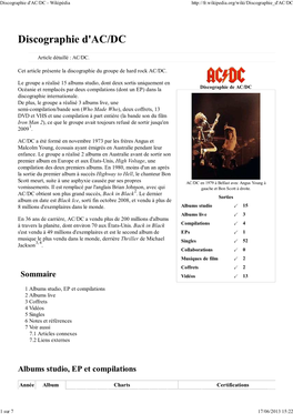 Discographie D'ac/DC - Wikipédia