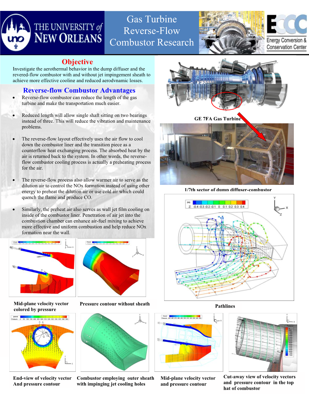 Gas Turbine Reverse-Flow Combustor Research