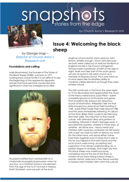 Welcoming the Black Sheep by George Lings – Director of Church Army’S Anglican Church Led for Many Years by John Research Unit Simons
