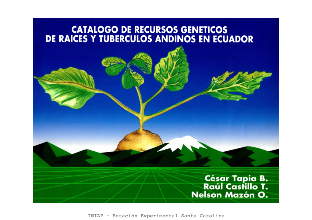 Catalogo De Recursos Geneticos De Raices Y Tuberculos Andinos En Ecuador