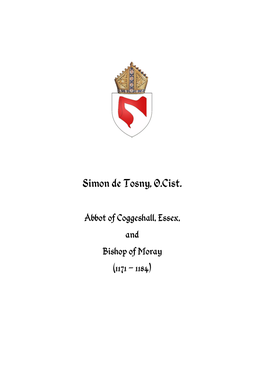 Simon De Tosny, O.Cist