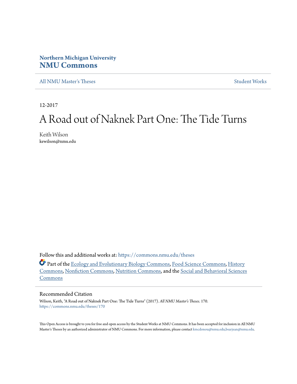 A Road out of Naknek Part One: the Tide Turns