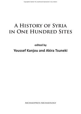 A History of Syria in One Hundred Sites