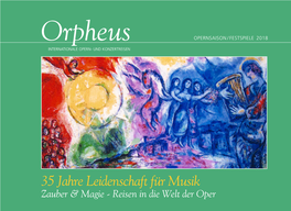 Orpheus Opernreisen Gmbh, München Betreuung & Grafik: Qolmamit, Marseille Luzern