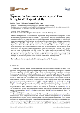 Exploring the Mechanical Anisotropy and Ideal Strengths of Tetragonal B4CO4