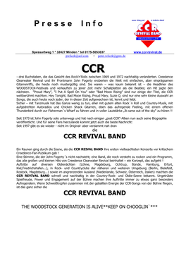 Ccr Revival Band