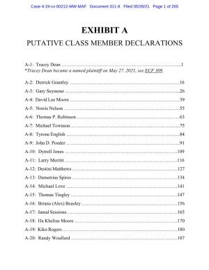 Exhibit a Putative Class Member Declarations