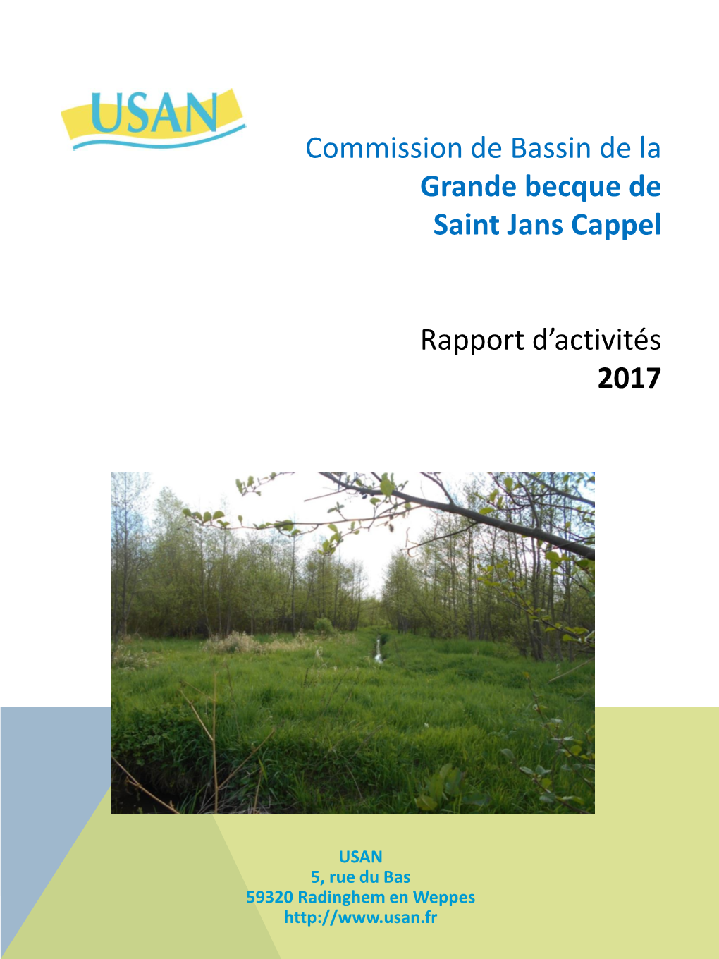 Rapport D'activité Du Bassin De Saint Jans Cappel