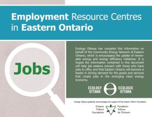 Employment Resource Centers in Eastern Ontario