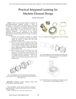 Practical Integrated Learning for Machine Element Design