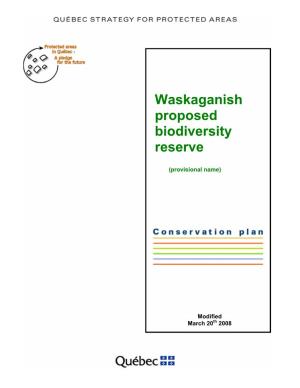 Proposed Waskaganish Biodiversity Reserve Are Shown on the Map in the Schedule