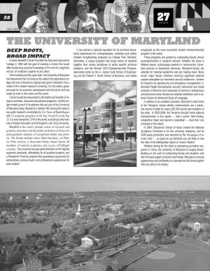 The University of Maryland Ing and the Robert H