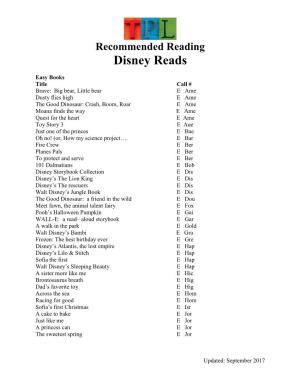 Disney Reads