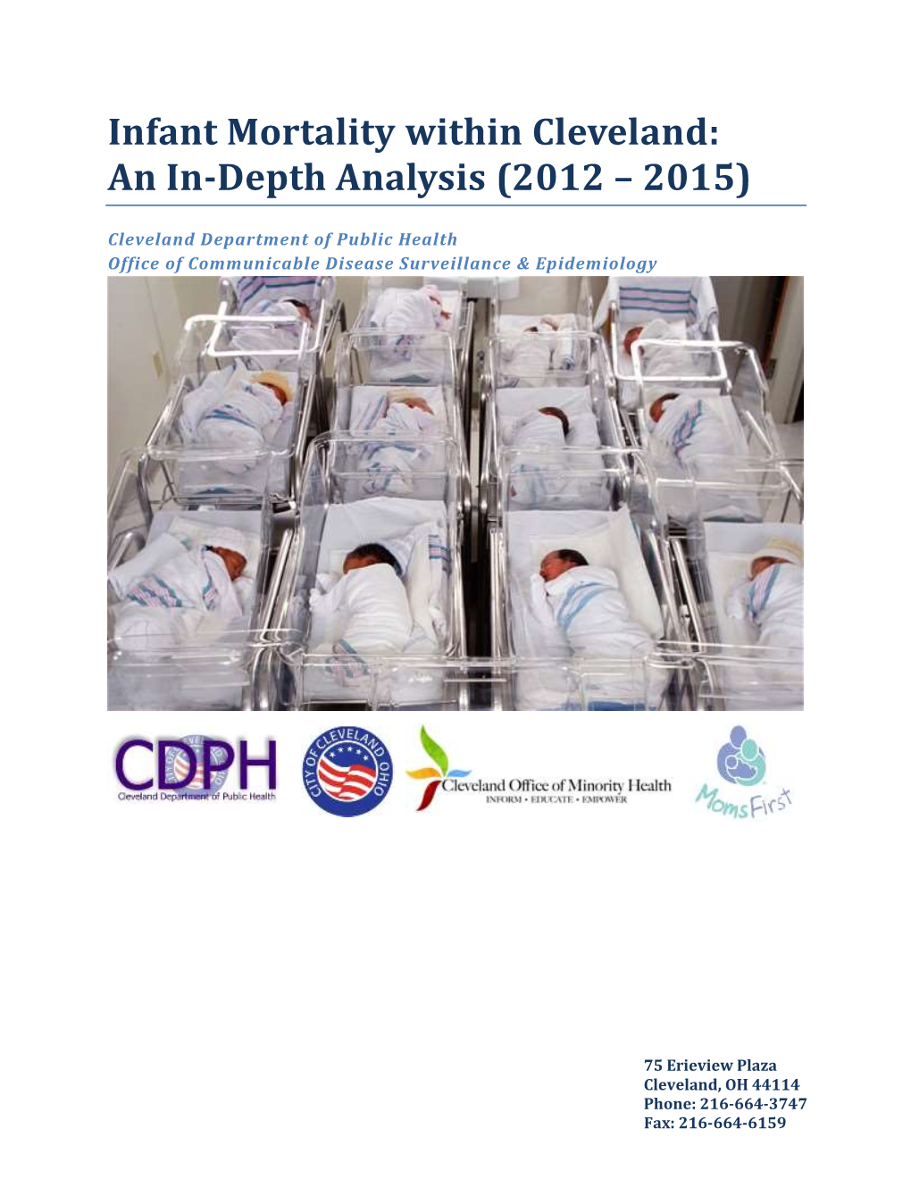 Infant Mortality Within Cleveland: an In-Depth Analysis (2012 – 2015)