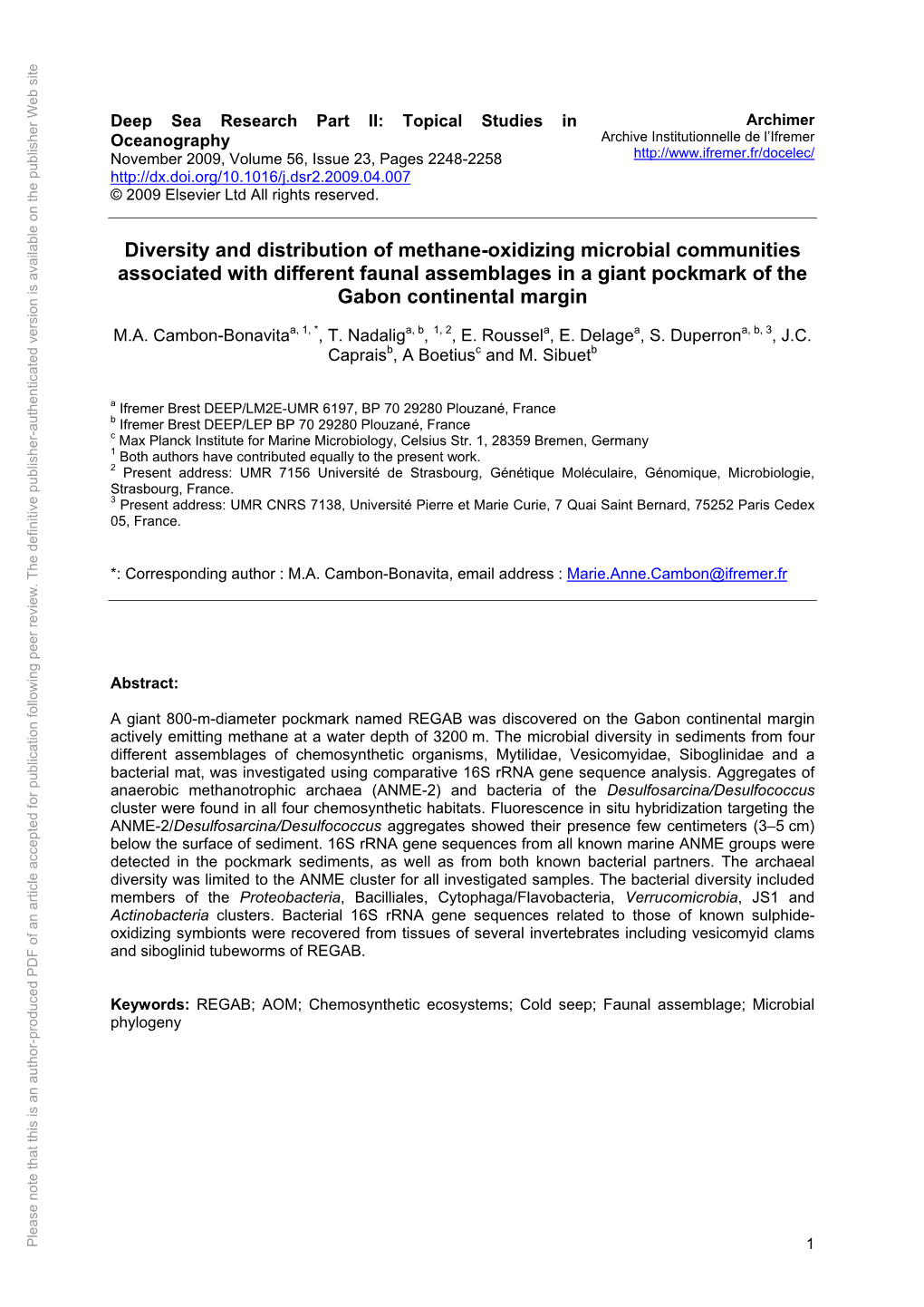 Diversity and Distribution of Methane-Oxidizing Microbial