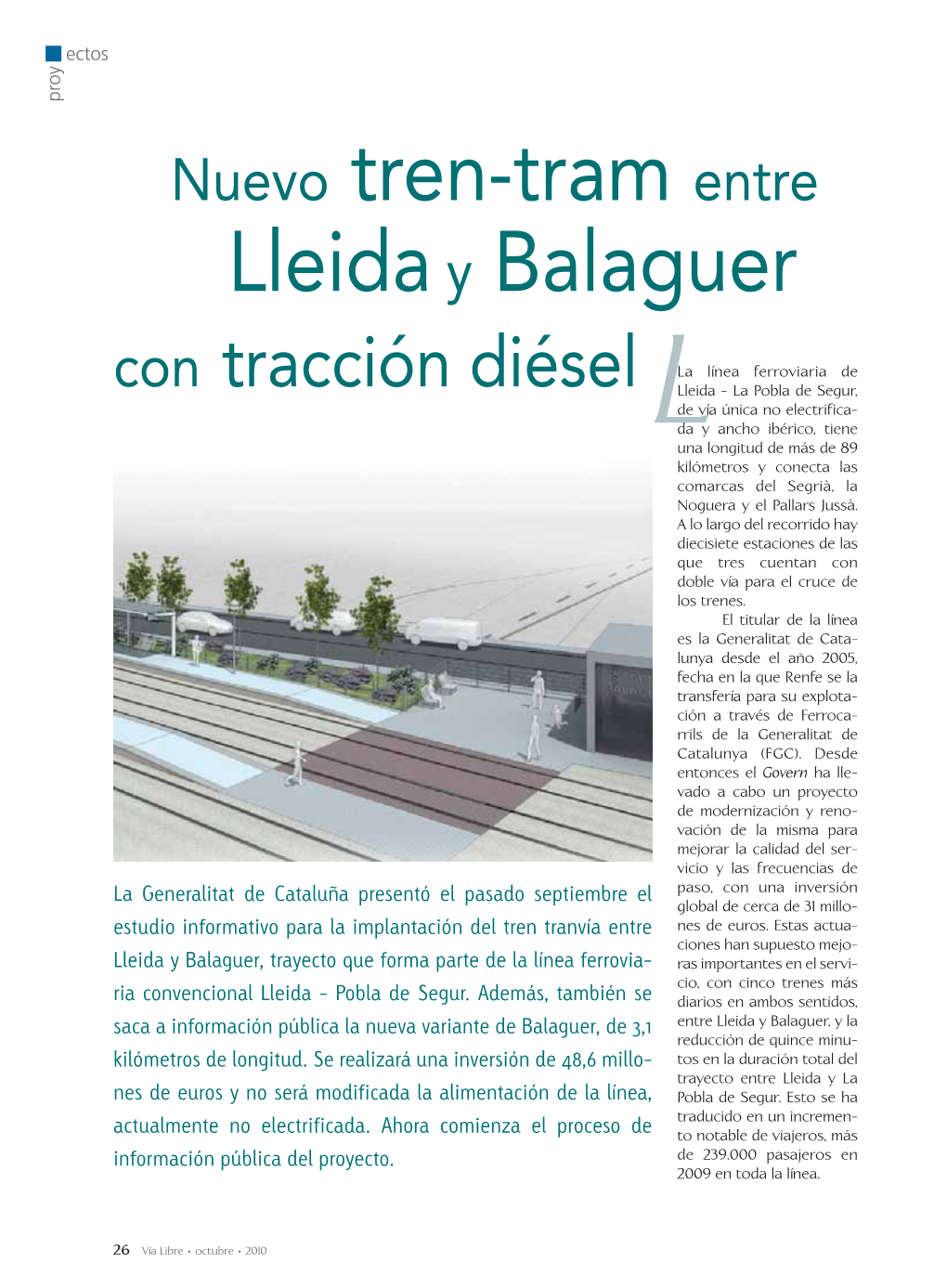 Nuevo Tren-Tram Entre Lleida Y Balaguer