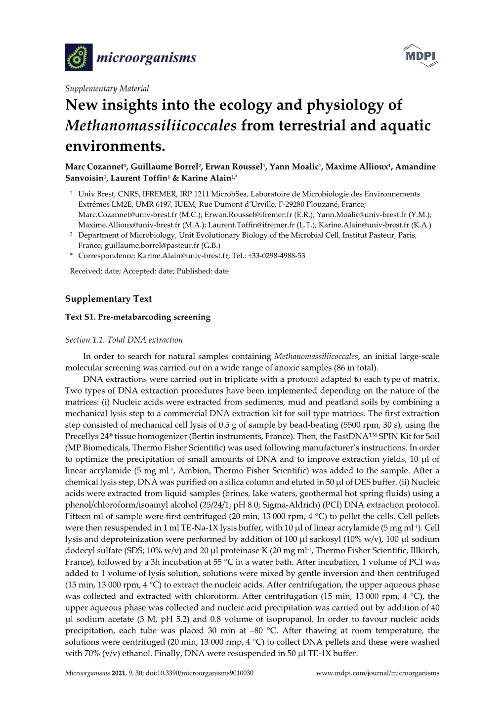 New Insights Into the Ecology and Physiology of Methanomassiliicoccales from Terrestrial and Aquatic Environments