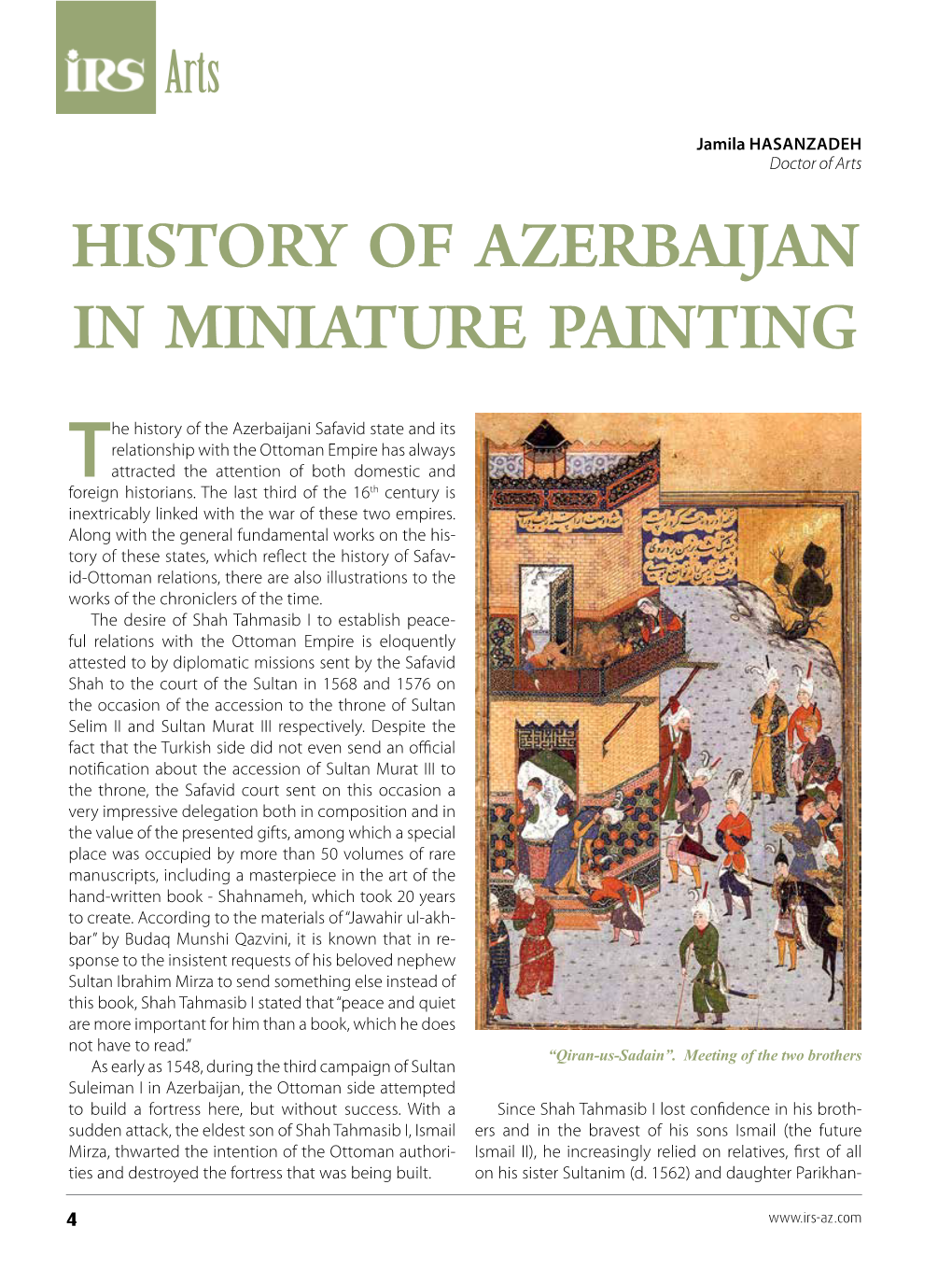 History of Azerbaijan in Miniature Painting