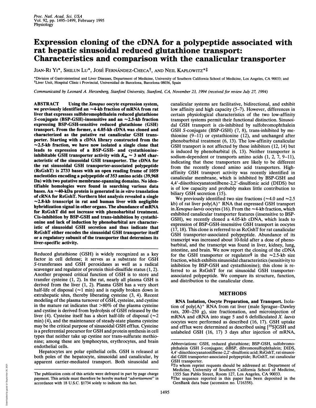 Expression Cloning of the Cdna for a Polypeptide Associated With