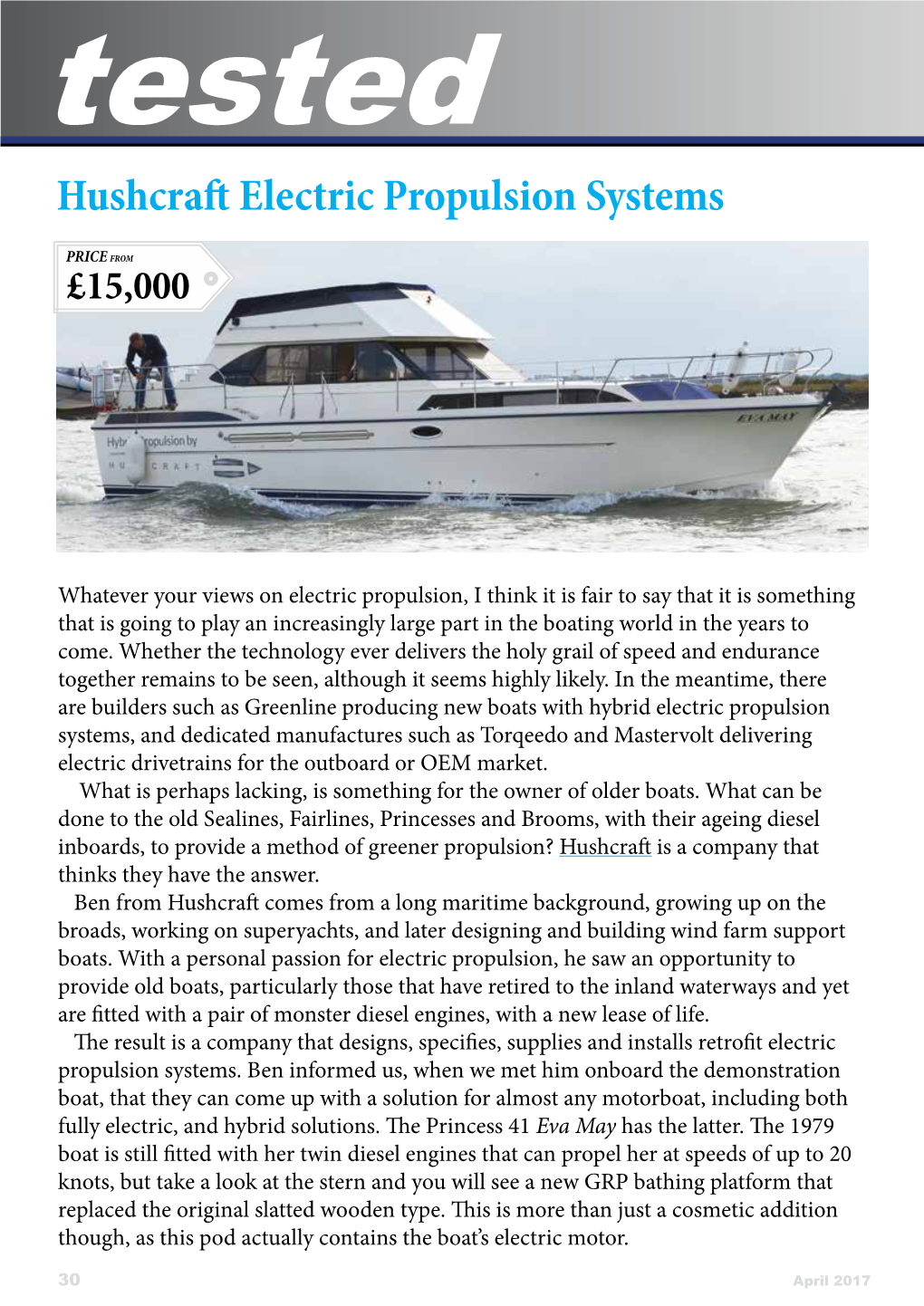 Hushcraftelectric Propulsion Systems