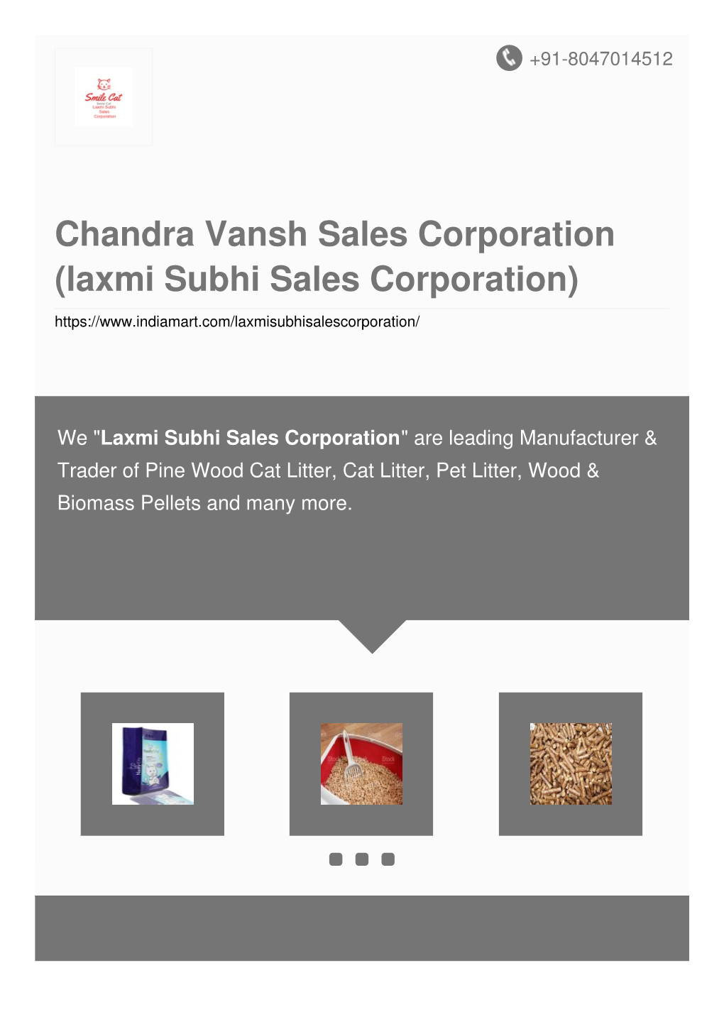 Chandra Vansh Sales Corporation (Laxmi Subhi Sales Corporation)