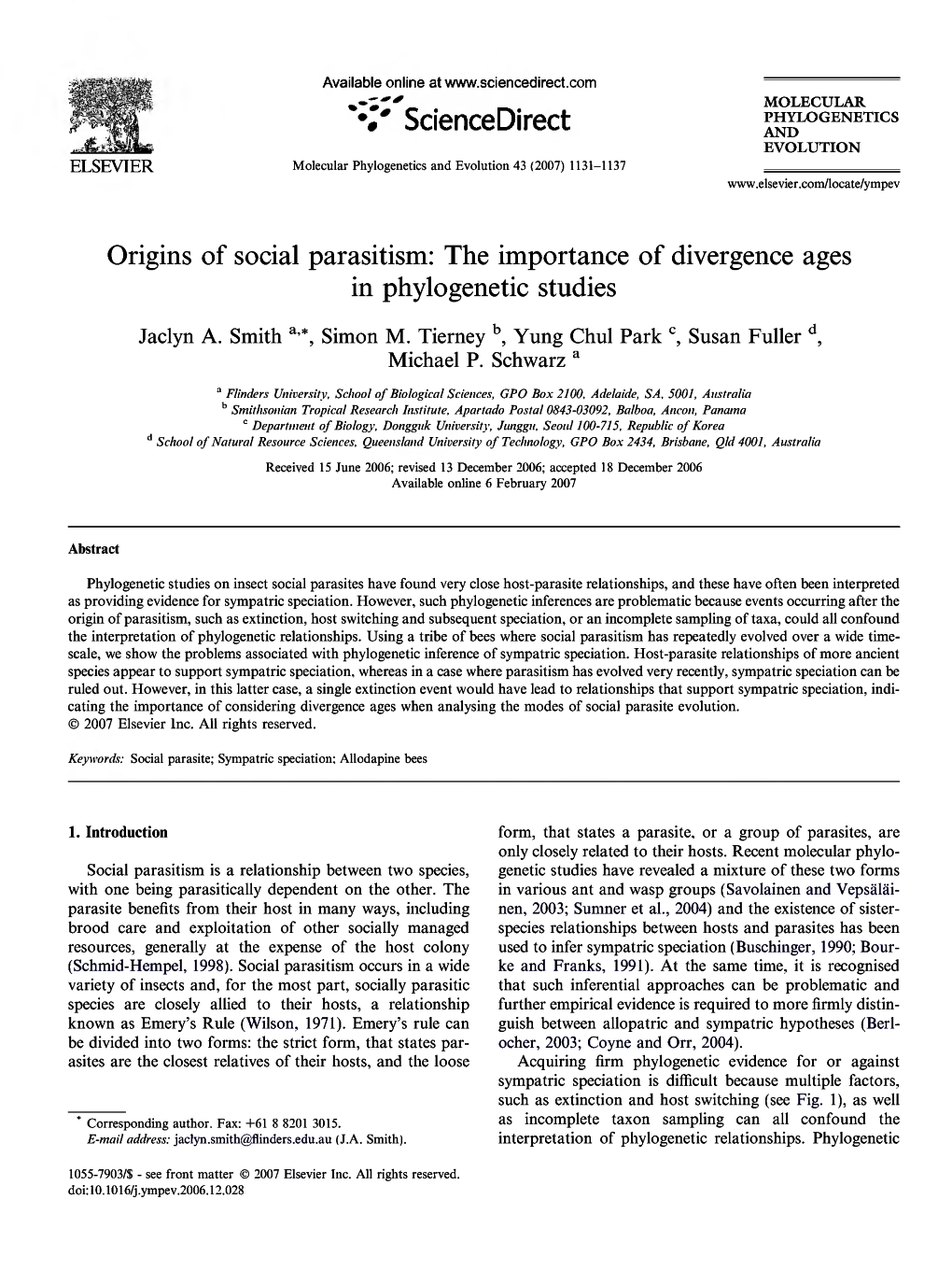 The Importance of Divergence Ages in Phylogenetic Studies