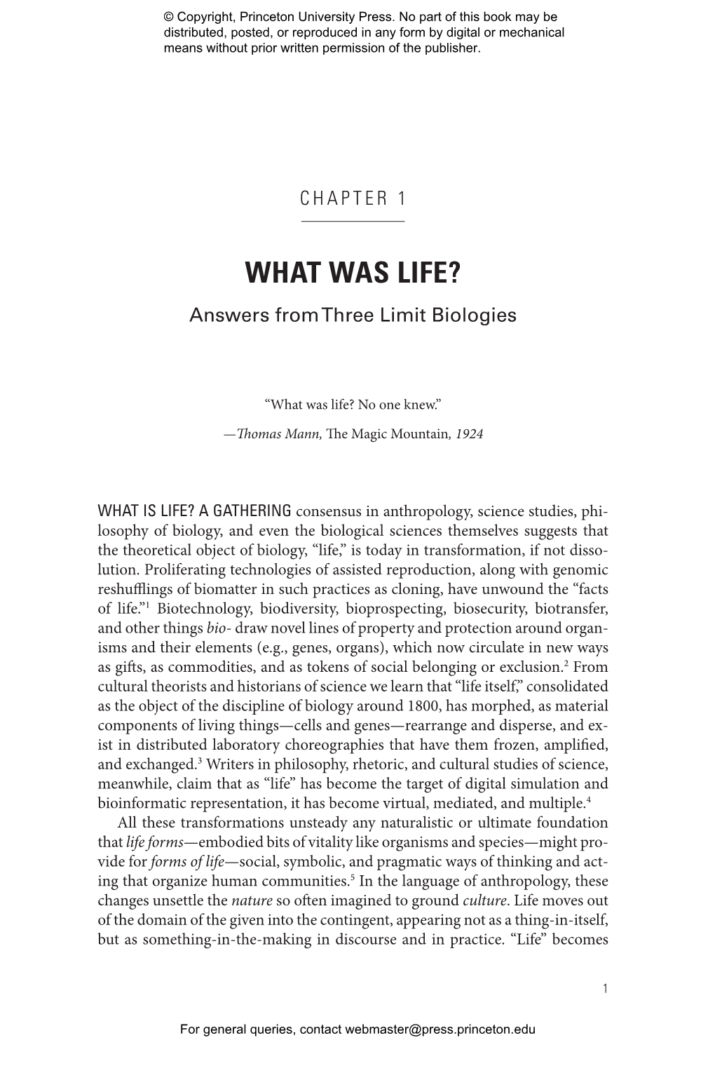 Sounding the Limits of Life: Essays in the Anthropology of Biology and Beyond