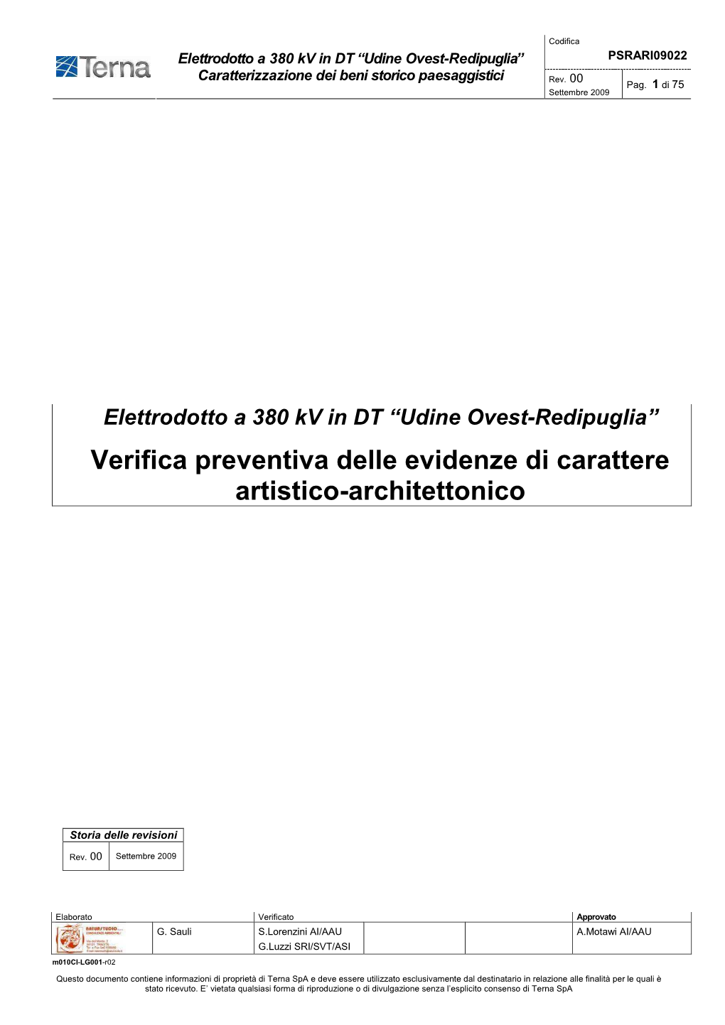 Verifica Preventiva Delle Evidenze Di Carattere Artistico-Architettonico