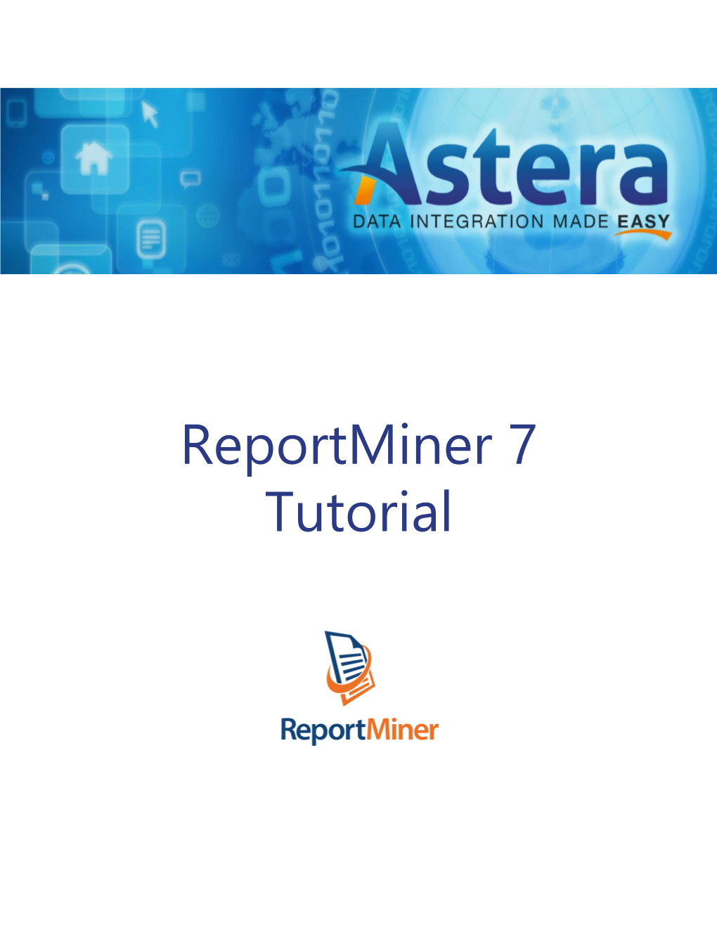 Reportminer 7 Tutorial