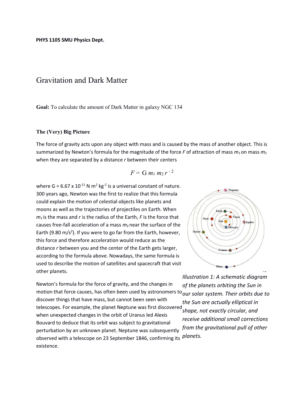 Gravitation and Dark Matter