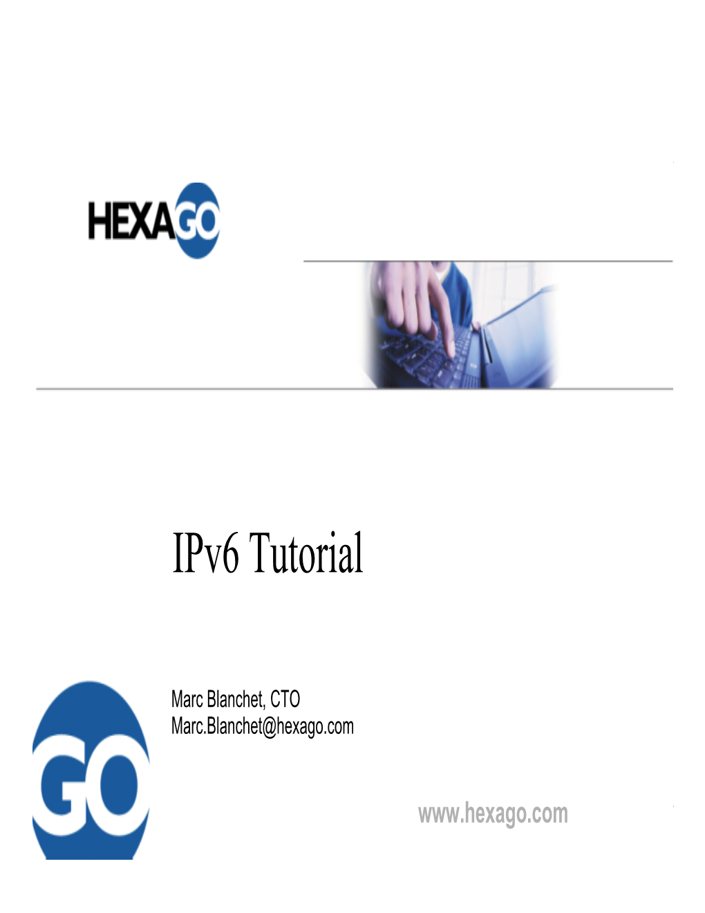 Ipv6 Tutorial