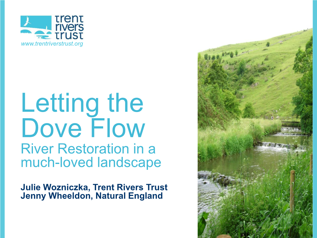 Letting the Dove Flow River Restoration in a Much-Loved Landscape