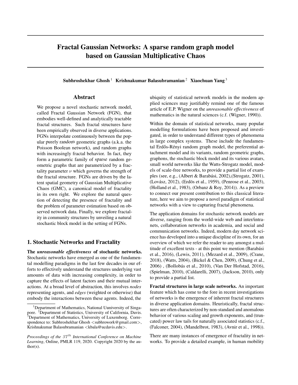 Fractal Gaussian Networks: a Sparse Random Graph Model Based on Gaussian Multiplicative Chaos