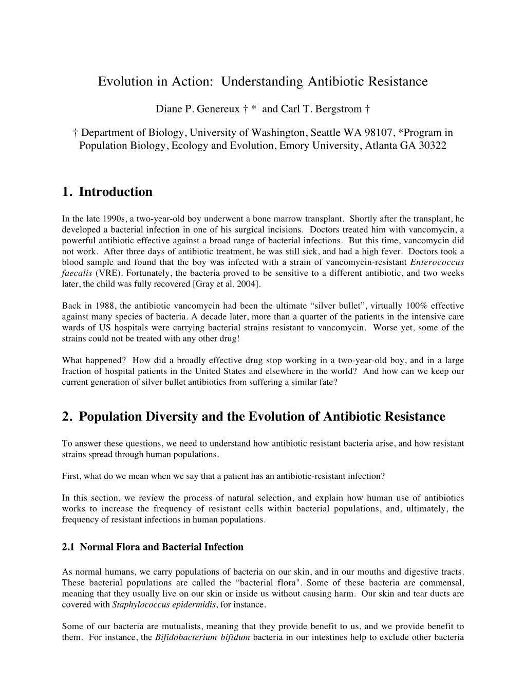 Understanding Antibiotic Resistance