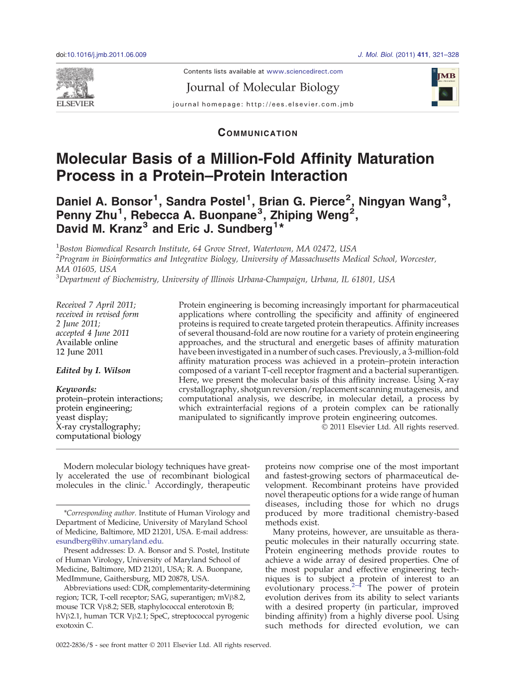 Molecular Basis of a Million-Fold Affinity Maturation Process in a Protein–Protein Interaction