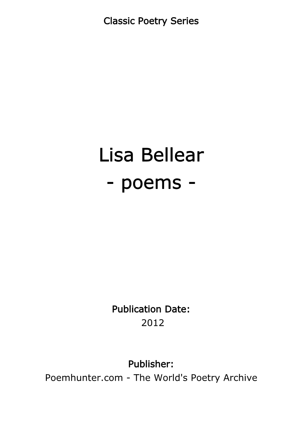 Lisa Bellear - Poems