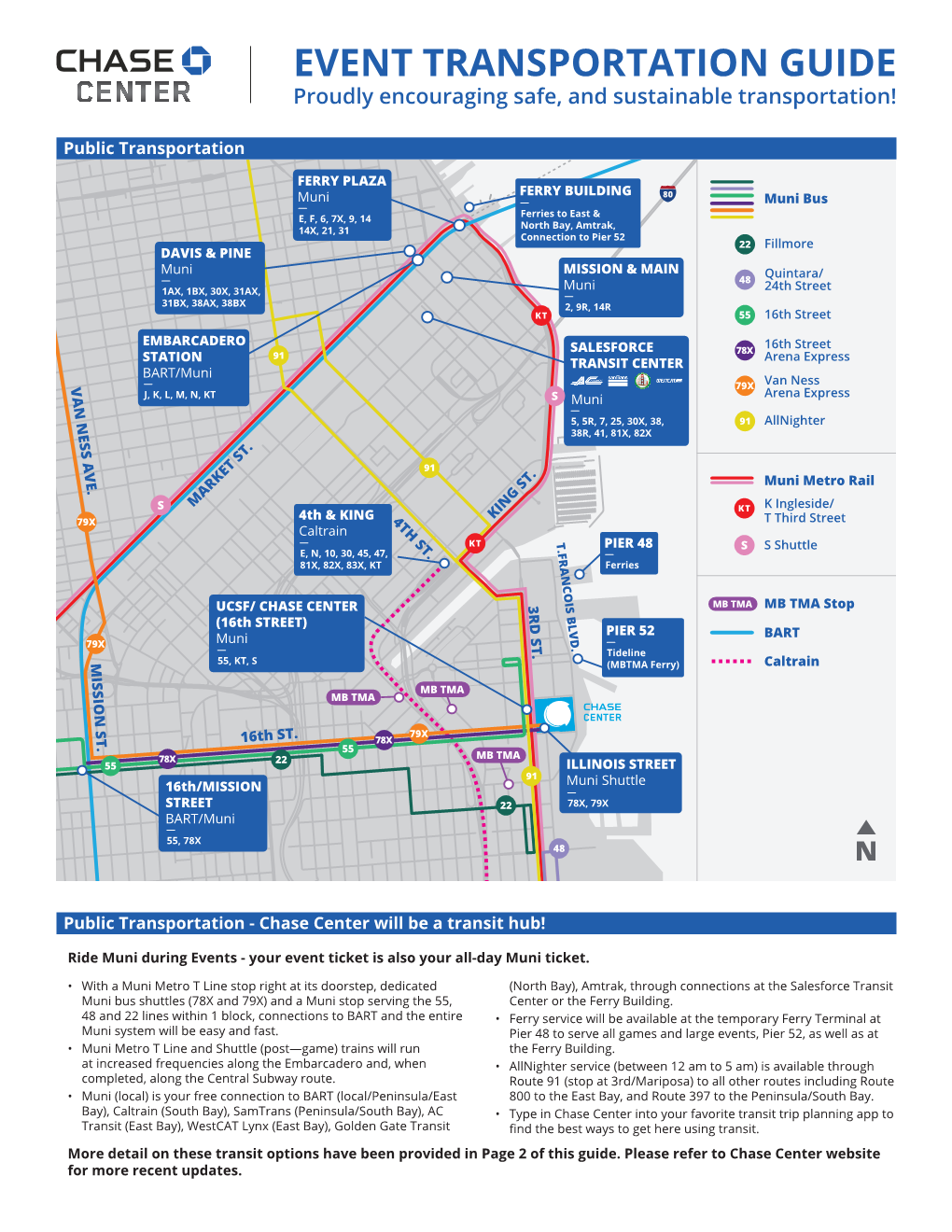 Chase Center Transportation Guide