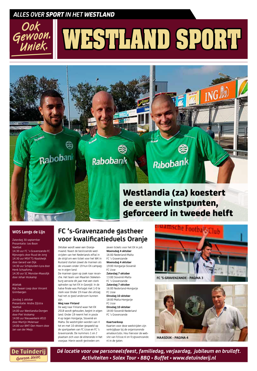 Westlandia (Za) Koestert De Eerste Winstpunten, Geforceerd in Tweede Helft