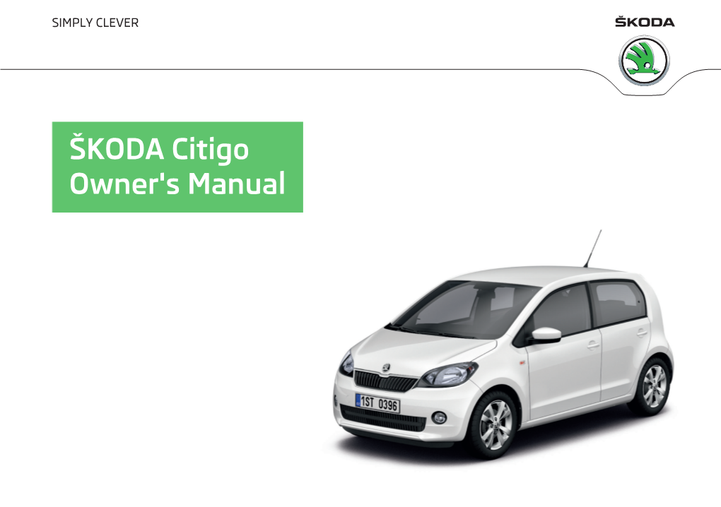 ŠKODA Citigo Owner's Manual  1ST012720AH