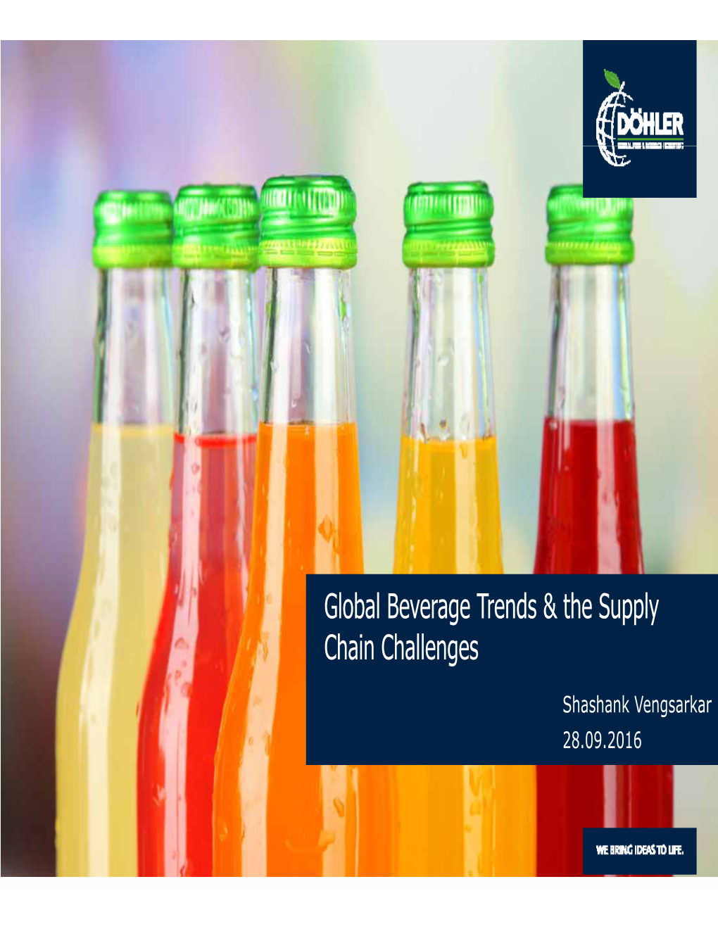 Global Beverage Trends & the Supply Chain Challenges